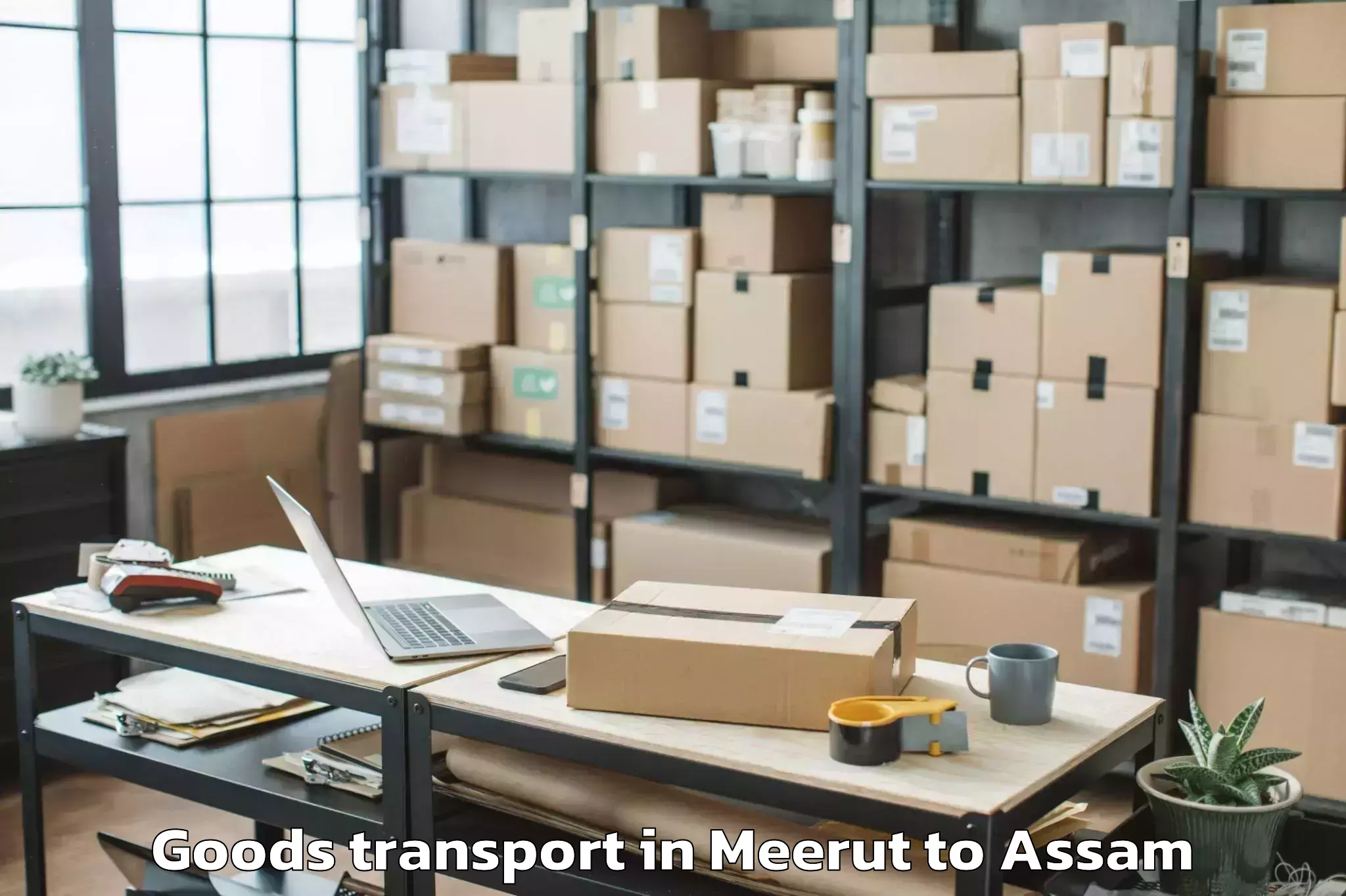 Get Meerut to Sonapur Goods Transport